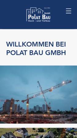 Vorschau der mobilen Webseite www.polat-bau.de, Polat-Bau GmbH