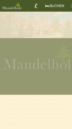Vorschau der mobilen Webseite www.mandelholz.de, Hotel Grüne Tanne Mandelholz