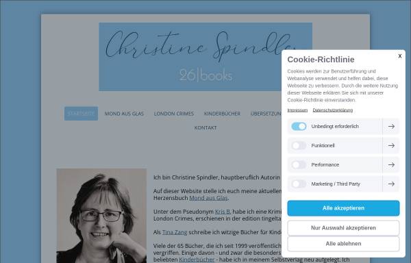 Vorschau von www.christinespindler.de, Christine Spindler