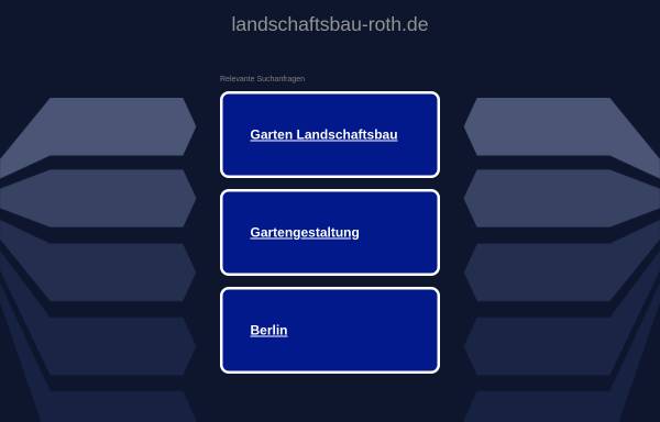 Vorschau von www.landschaftsbau-roth.de, Roth Garten- und Landschaftsbau, Bernhard Roth