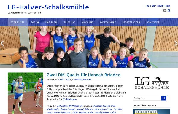 Vorschau von www.lghs.de, Leichtathletik-Gemeinschaft Halver-Schalksmühle