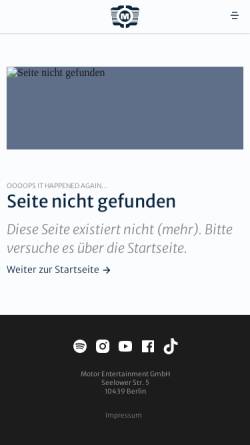 Vorschau der mobilen Webseite www.motor.de, Ein Leben ohne Stillstand