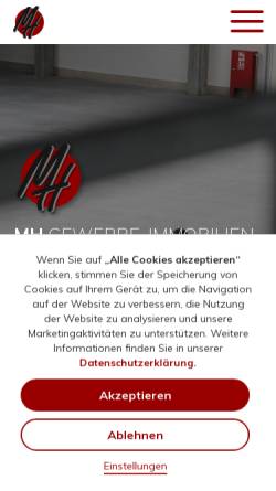 Vorschau der mobilen Webseite www.mh-gewerbe-immobilien.de, MH-Gewerbe-Immobilien