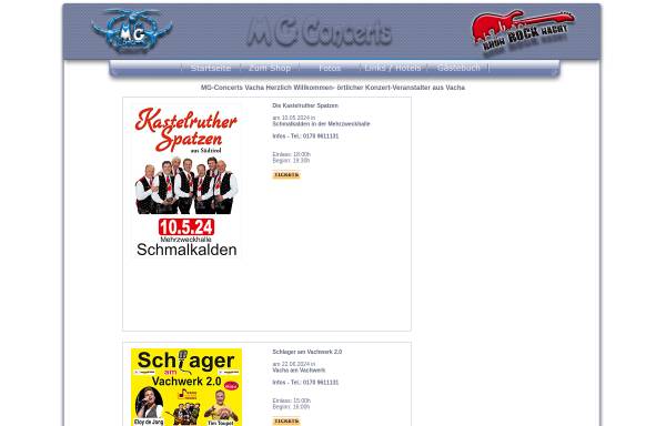 Vorschau von www.mg-concerts.de, MG-Concerts