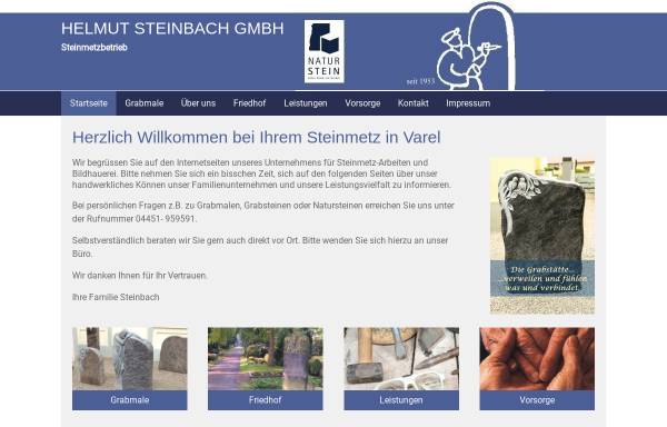 Vorschau von www.steinbach-grabmale.de, Helmut Steinbach GmbH