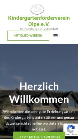 Vorschau der mobilen Webseite www.foerderverein-kita-olpe.de, Kindergartenförderverein Olpe