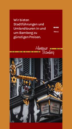 Vorschau der mobilen Webseite www.abenteuer-bamberg.de, Abenteuer Bamberg