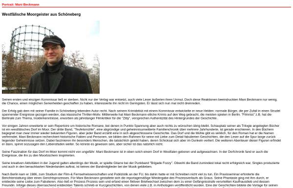 Vorschau von www.stadtteilzeitung-schoeneberg.de, Portrait - Mani Beckmann