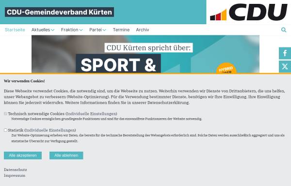 Vorschau von www.cdu-kuerten.de, CDU Kürten
