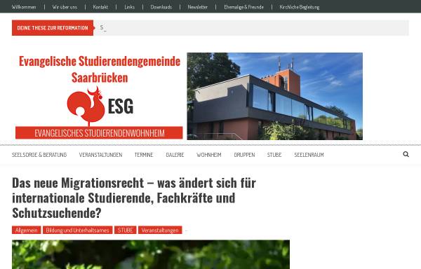 Vorschau von www.waldhausweg7.de, Evangelische Studierendengemeinde (ESG)