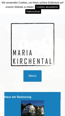 Vorschau der mobilen Webseite www.maria-kirchental.at, Maria Kirchental