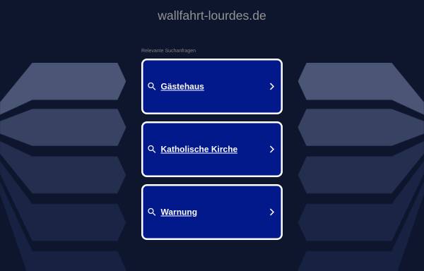 Vorschau von www.wallfahrt-lourdes.de, Lourdes Wallfahrt