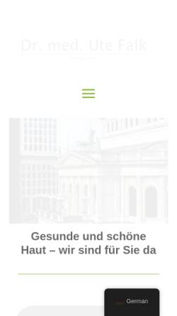Vorschau der mobilen Webseite www.dr-u-falk.de, Praxis am Opernplatz