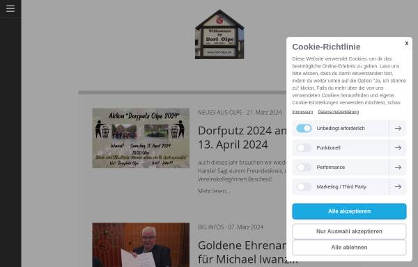 Vorschau von www.dorf-olpe.de, Bürgerinteressengemeinschaft Dorf Olpe