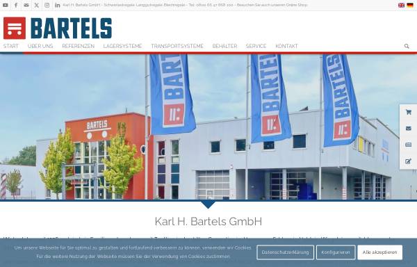 Vorschau von www.bartels-germany.de, Karl H. Bartels GmbH