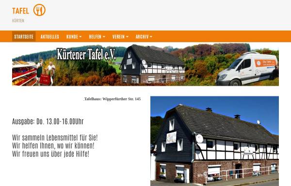 Vorschau von kuertener-tafel.de, Kürtener Tafel