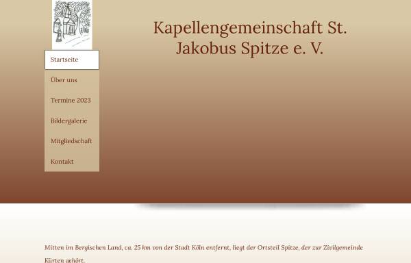 Vorschau von www.kapellengemeinschaft-spitze.de, Kapellengemeinschaft St. Jakobus Spitze
