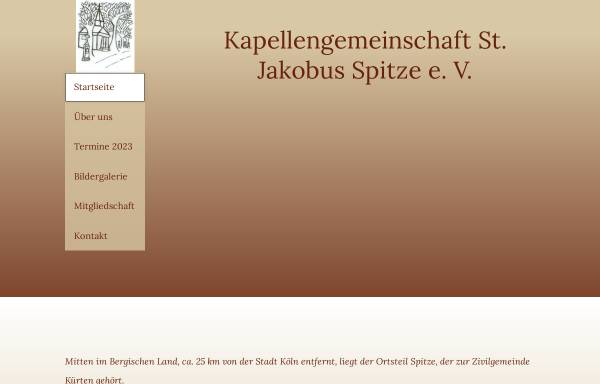 Vorschau von www.kapellengemeinschaft-spitze.de, Kapellengemeinschaft St. Jakobus Spitze