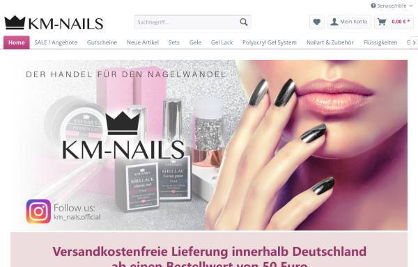 Vorschau von www.km-nails.de, Km-nails.de, Kerstin Amann
