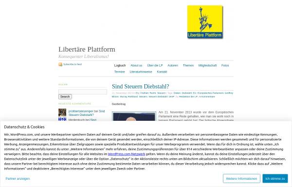 Vorschau von libertaer.wordpress.com, Libertäre Plattform