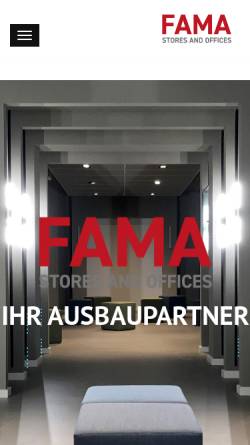 Vorschau der mobilen Webseite www.fama-lorenzen.de, Fama Gebäudemanagement GmbH