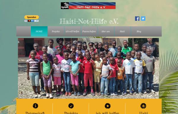 Vorschau von www.haitinothilfe.de, Haiti-Not-Hilfe e.V.