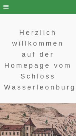 Vorschau der mobilen Webseite www.wasserleonburg.at, Forstverwaltung Schloss Wasserleonburg