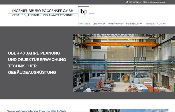 Vorschau von www.ib-poggensee.de, Ingenieurbüro Poggensee GmbH