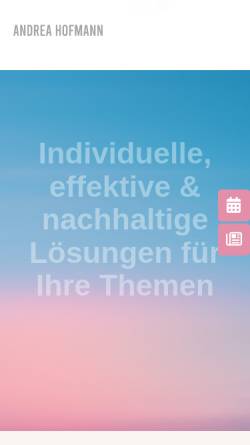 Vorschau der mobilen Webseite andrea-hofmann.de, Raum für Innere Arbeit - Andrea Hofmann