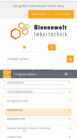 Vorschau der mobilen Webseite imkershop24.de, Imkereizentrum Lukasiewicz