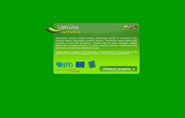 Vorschau von www.lietuvosmarsrutai.eu, Reiserouten