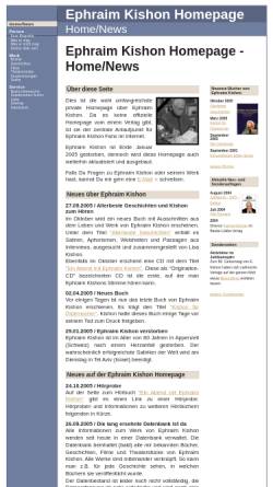 Vorschau der mobilen Webseite www.kishon.info, Ephraim Kishon Homepage