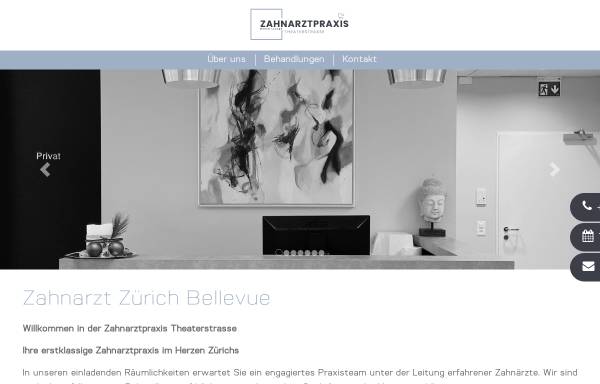 Vorschau von www.zahnarzt-zuerich.com, Mutzbauer und Partner