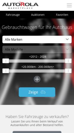Vorschau der mobilen Webseite www.autobudget.de, Autobudget.de