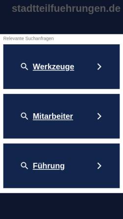 Vorschau der mobilen Webseite www.stadtteilfuehrungen.de, Stadtteilführungen.de