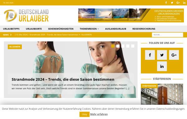 Vorschau von www.deutschlandurlauber.de, Deutschland-Urlauber.de