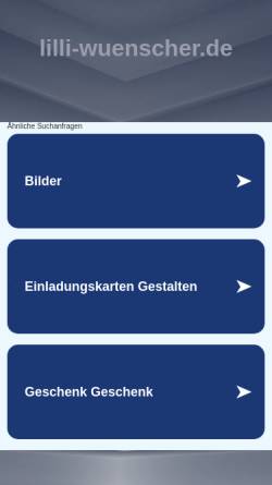 Vorschau der mobilen Webseite www.lilli-wuenscher.de, Wünscher, Lilli