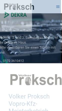Vorschau der mobilen Webseite www.vopro.de, Vopro Kfz-Werkstatt