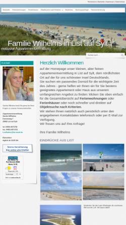Vorschau der mobilen Webseite sylter-fewos.de, Appartementvermietung Heide Wilhelms