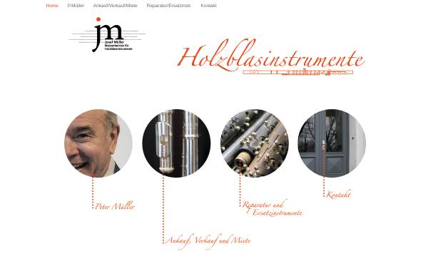 Vorschau von www.jm-holzblasinstrumente.de, Josef Mueller Holzblasinstrumente
