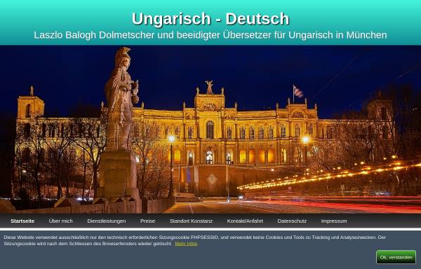 Vorschau von www.uebersetzer-ungarisch.com, A & O Fachübersetzungen - Laszlo Balogh