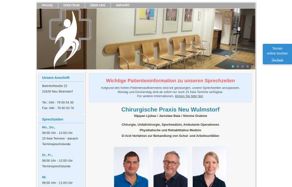 Vorschau von www.chirurgische-praxis-neu-wulmstorf.de, Chirurgische Praxis Neu Wulmstorf