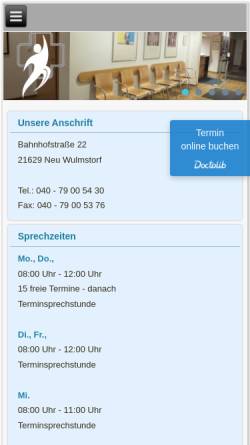 Vorschau der mobilen Webseite www.chirurgische-praxis-neu-wulmstorf.de, Chirurgische Praxis Neu Wulmstorf