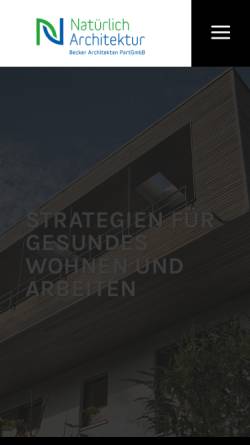 Vorschau der mobilen Webseite natuerlich-architektur.de, Becker, Stephan - Natürlich Architektur