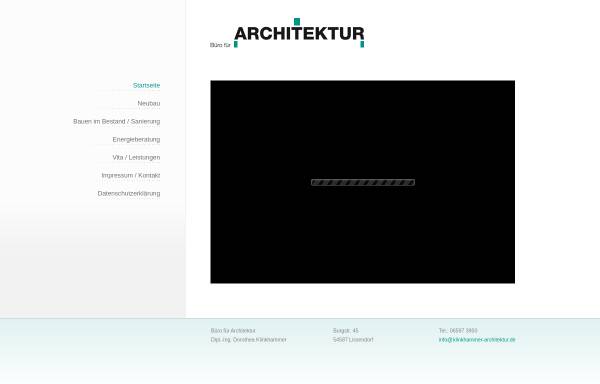 Vorschau von www.klinkhammer-architektur.de, Büro für Architektur Dipl.-Ing. Dorothea Klinhammer