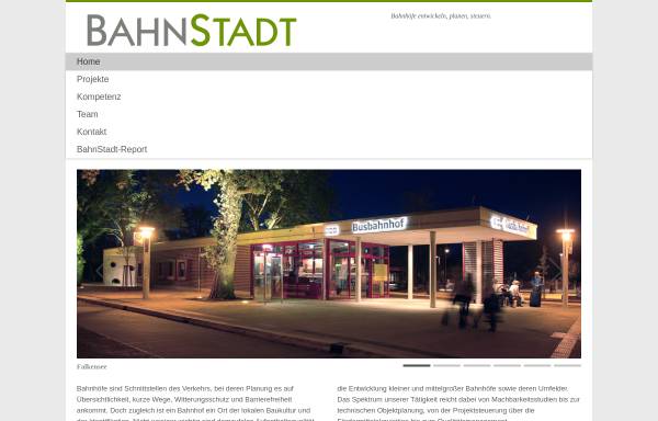 Vorschau von www.bahnstadt.de, Agentur BahnStadt