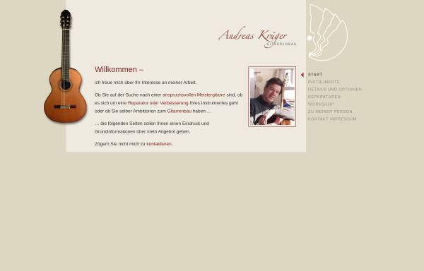 Vorschau von www.krueger-gitarrenbau.de, Gitarrenbau Andreas Krüger