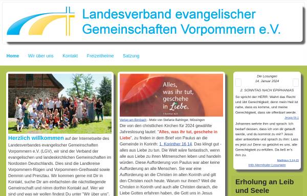 Vorschau von lgv.de, Landeskirchlicher Gemeinschaftsverband Vorpommern e.V.