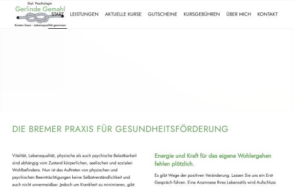 Vorschau von www.gemahl-gesundheit.de, Praxis für Gesundheitsförderung