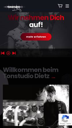 Vorschau der mobilen Webseite www.sddd.de, Sounddesign Dietz